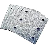 Makita 742530-2 4" x 4-1/2" Abrasive Hook & Loop 6-Hole Sanding Sheets 100 Grit - 5 per Package