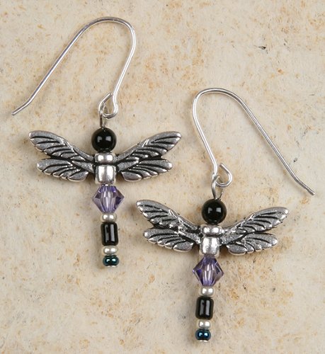 Earrings - Beaded Dragonflies