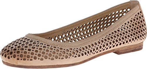 FRYE Women's Carson Perf Ballet Flat,Stone,6.5 M US