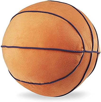 Basketball Decorative Pillow Round Shape Soft Polyester Perfect for a Sports-Themed Room