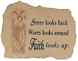 Outdoor Living : Garden Stone Stepping Stone FAITH looks up Outdoor decor