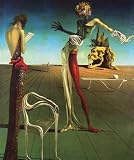 Woman with a Head of Roses, c.1935 by Salvador Dali. Size 16.00 inches width by 19.83 inches height. High Quality Art Poster Print