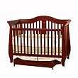 Providence 4-1 Convertible Crib in Dark Cherry Finish by Simplicity for Children