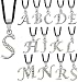 Cute Alphabet Silver Pendants S - Pendant size is about 3/4' (18MM) - Comes with 16 inch Japanese silk cord necklace with silver clasp & fittings - Hand set with quality CZ crystals. Beautifully designed and hand polished to a very high jewellery standard. Packed in a velvet pouch