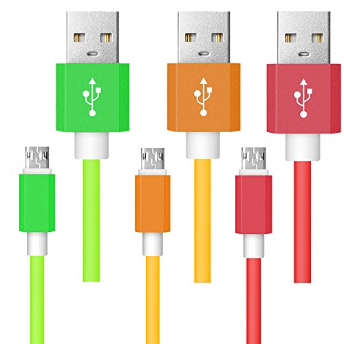 Reversible Quick Charging Cable for Samsung Nexus LG Motorola Android Smartphones and More, Readgo 3ft Double Sided PowerLine Micro USB 3.0 High Speed Cable (3Pack)