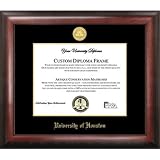 University of Houston Gold Embossed Diploma Frame