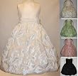 Totally Elegant!!! New Flower Smocked Taffeta Dress ~ Pageant or Flowergirl (6M to 24M) Assorted Colors
