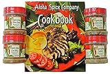 Aloha Spice Company Gourmet Organic Seasoning & Rub Gift Set with Hawaiian Cookbook