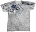 Defense S/S Mens T-shirt in Silver by Affliction Clothing