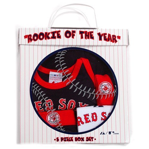 Majestic Athletic Boston Red Sox Newborn 5-Piece 6-9 mos. Gift Set