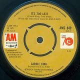 Carole King - Its Too Late - [7"]