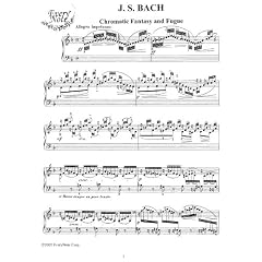 Bach J.S. Chromatic Fantasy and Fugue: Instantly download and print sheet music