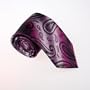 Purple Paisley Woven Silk Tie Gift Box Set Darkmagenta Valentines Day T8053