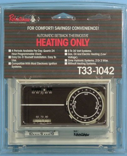 Robertshaw / LUX Programmable T33-1042 Automatic Setback Heating Thermostat