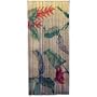 Asli Arts Bamboo 34.5 x 79 Inch  Door Curtain, Tropical Foliage