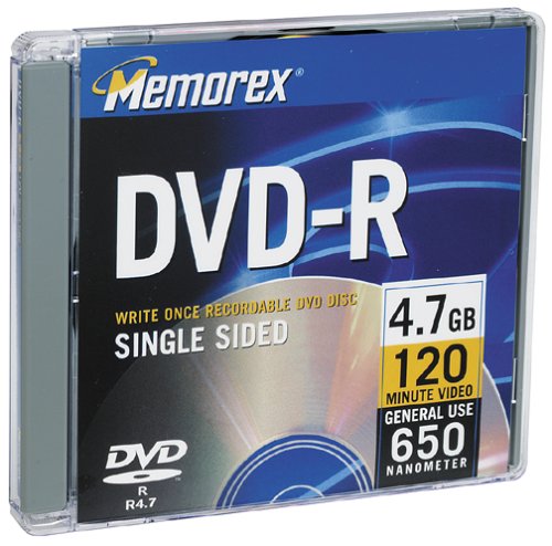 Memorex 4.7GB DVD-R Media