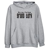 Sweatshirt Heather Gray  Kiss Me Grand Turk  Turks And Caicos Islands City