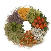 Floral Culinary Herb Wreath - 16"