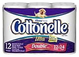  : Cottonelle Ultra Toilet Paper, Double Roll (12 Rolls)