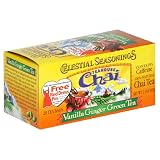 Celestial Seasonings Green Chai Tea, Vanilla Ginger, Tea Bags, 20-Count Boxes (Pack of 6)