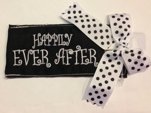 Embroidered Happily Ever After Luggage Tag - Great Honeymoon Gift for the Bride and Groom!