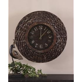 Woven Birch Bark, Clock