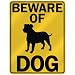 BEWARE OF  ENGLISH MASTIFF  PARKING SIGN DOG