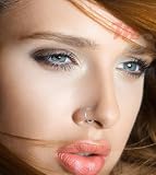 Lot of 50 Open Design Circular Nose Ring Jewelry 3/8″