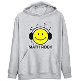 Hoodie Mens Heather Gray  Math Rock - Smiley Music