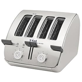 T-Fal TT7495002 Avante Deluxe 4-Slice Toaster, Stainless Steel