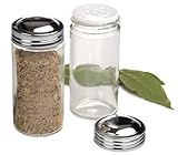 RSVP Clear Glass Spice Jar, Set of 6