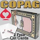 COPAG Dual Index Poker Peek 100% Plastic Cards - Free Copag Cut Cards