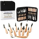 Palette Painting Knife Set- 12 Stainless Steel Art Palette Knives with Carrying Case