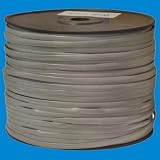 500FT 8C Silver Satin Flat Telephone Bulk Cable