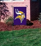 MINNESOTA VIKINGS OFFICIAL LOGO GARDEN FLAG + STAND