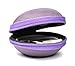 Case Star Purple Earphone handsfree headset HARD EVA Case - Clamshell/MESH Style with Zipper Enclosure, Inner Pocket, and Durable Exterior + Silver Climbing Carabiner With Case star cellphone bag