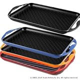 Le Creuset Rectangular Skinny Grill, 8 1/2-inch X 13-Inch