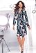 metrostyle Tie-Neck Knit Dress (BLUE MARINE MULTI,6)