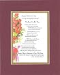 Personalized Touching and Heartfelt Poem for Loving Partners - The Love I Feel For You Poem on 11 x 14 inches Double Beveled Matting