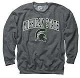 Michigan State Spartans Dark Heather Perennial II Crewneck Sweatshirt