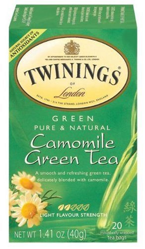 Twinings Green & Camomile Tea, 1.41-Ounce Boxes (Pack of 6)