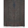 Wool Throw Blanket Asian Jacquard Pattern India 55 inches x 106 inches