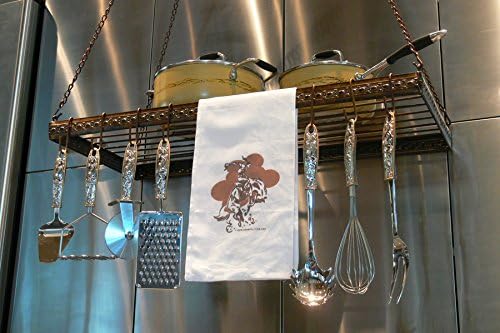 Rustic Iron Pot Rack