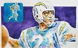 John Hadl San Diego Chargers Print By Michael Mellett