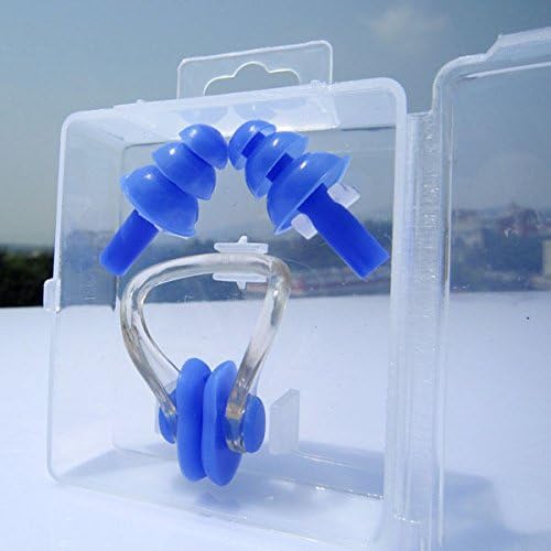 Waterproof Soft Silicone Swimming Set Nose Clip + Ear Plug Earplug Tool