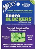 Mack's Snore Blockers Soft Foam Earplugs 12 pr