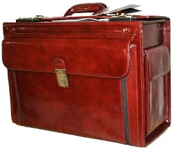 Mancini Brown Italian Leather Catalogue Case