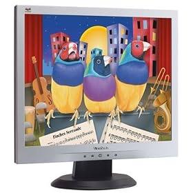 ViewSonic VA703m - LCD display - TFT - 17" - 1280 x 1024 - 300 cd/m2 - 700:1 - 5 ms - 0.264 mm - VGA - speakers - silver on black
