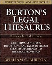 Burton's Legal Thesaurus, Fourth Edition