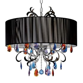 Shimmer 23 1/2" Wide Colored Crystal Chandelier